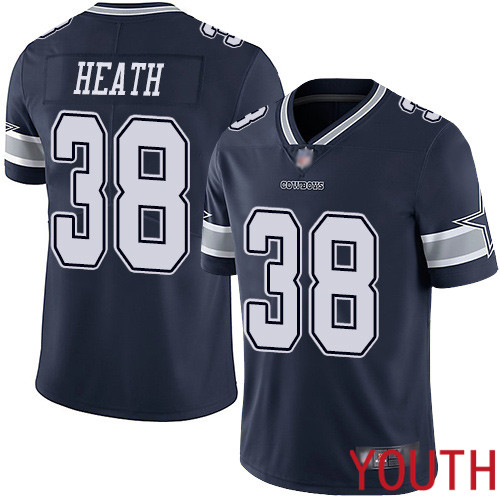 Youth Dallas Cowboys Limited Navy Blue Jeff Heath Home #38 Vapor Untouchable NFL Jersey